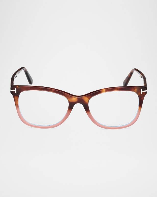 Blue Light Blocking Acetate Square Glasses